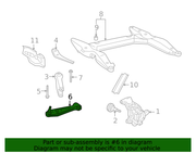Genuine Porsche parts diagram