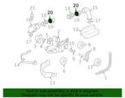 Genuine Porsche parts diagram