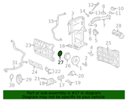 Genuine Porsche parts diagram