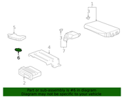 Genuine Porsche parts diagram