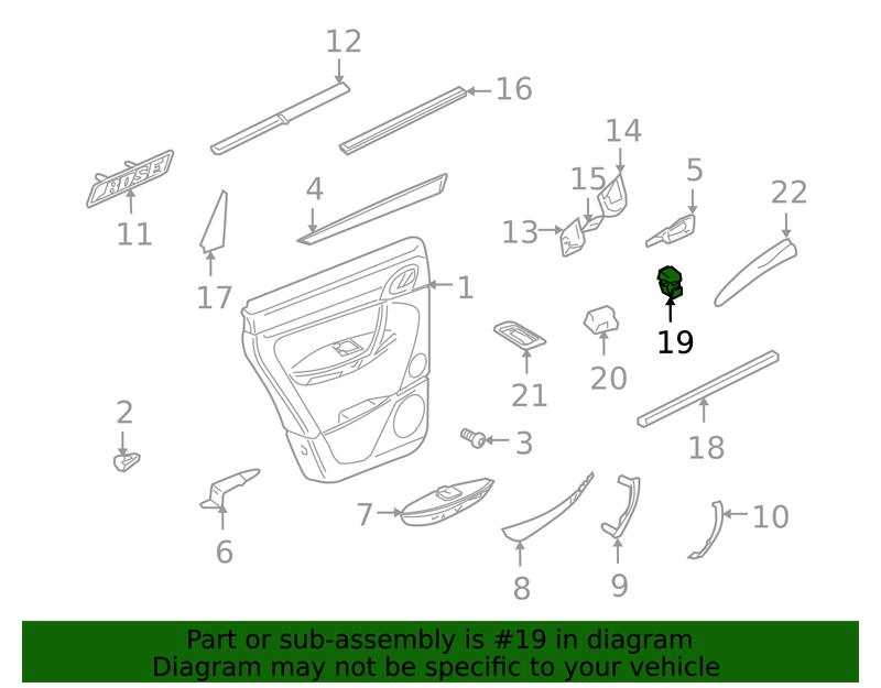 Genuine Porsche parts diagram