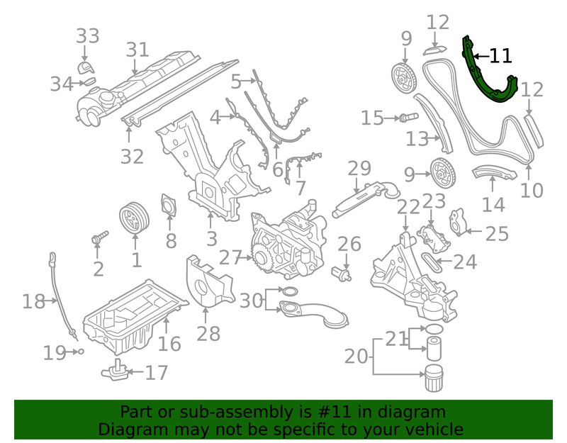 Genuine Porsche parts diagram