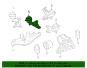 Genuine Porsche parts diagram