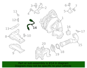 Genuine Porsche parts diagram
