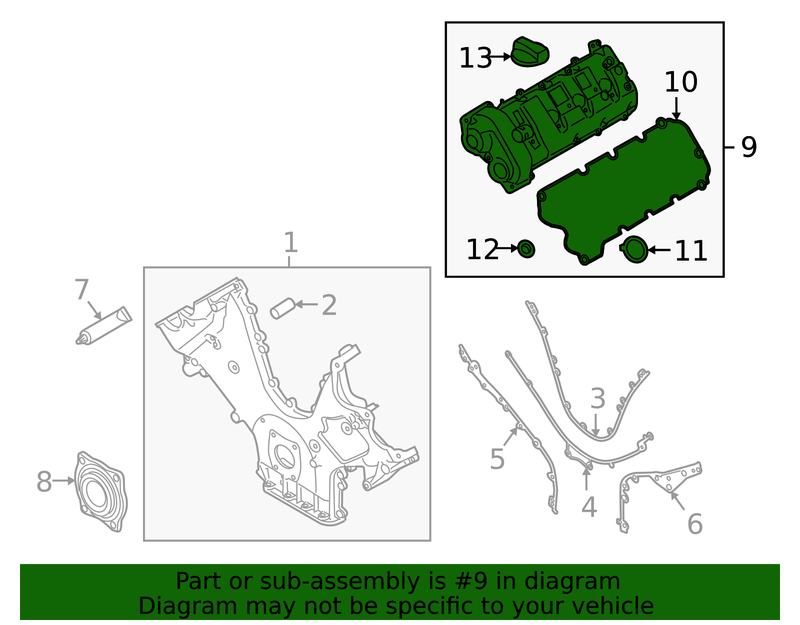 Genuine Porsche parts diagram