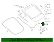 Genuine Porsche parts diagram