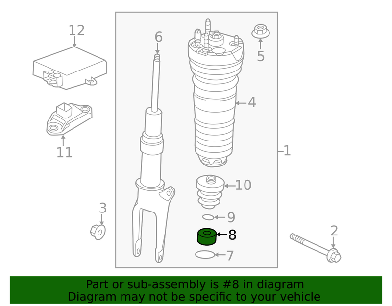 Genuine Porsche parts diagram