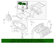 Genuine Porsche parts diagram