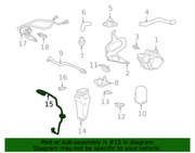 Genuine Porsche parts diagram