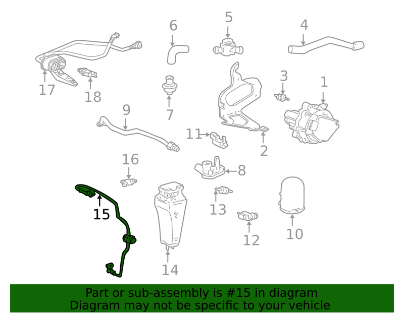 Genuine Porsche parts diagram
