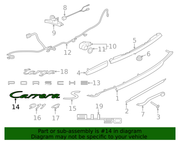 Genuine Porsche parts diagram