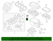 Genuine Porsche parts diagram