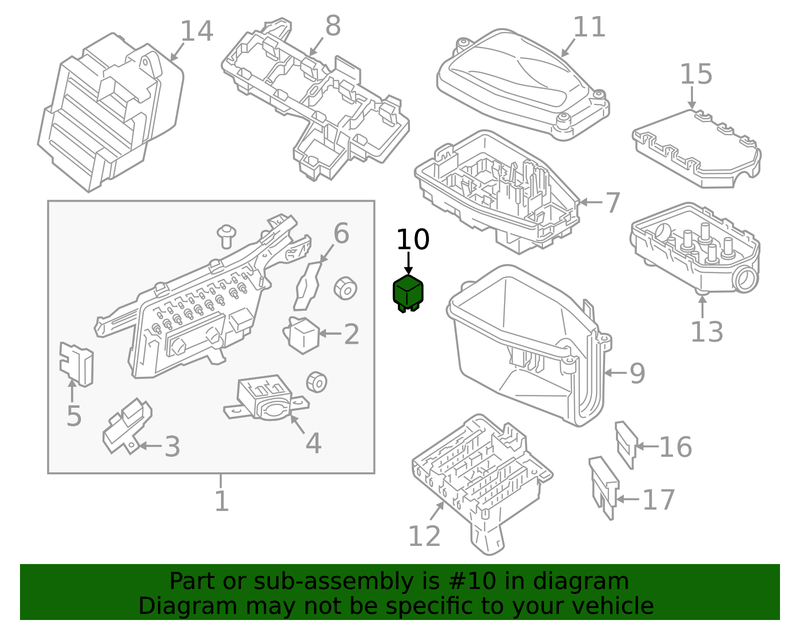 Genuine Porsche parts diagram