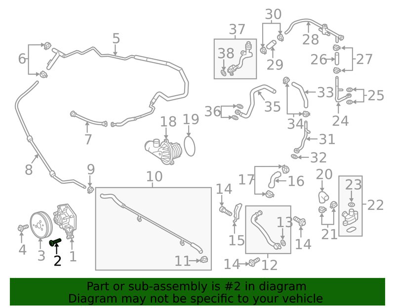 Genuine Porsche parts diagram
