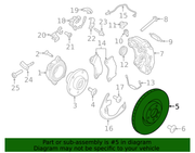 Genuine Porsche parts diagram