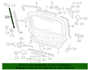 Genuine Porsche parts diagram