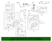 Genuine Porsche parts diagram