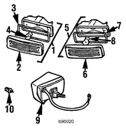 Genuine Porsche parts diagram