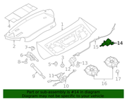 Genuine Porsche parts diagram