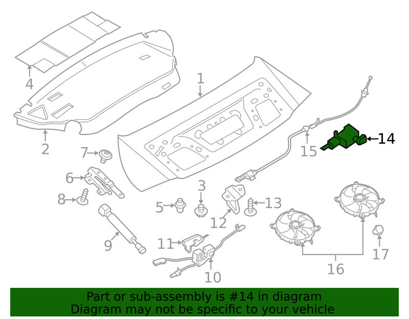 Genuine Porsche parts diagram