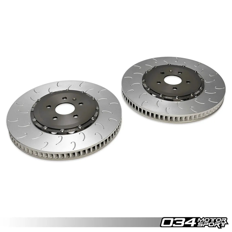034Motorsport 2-Piece Floating Front Brake Rotor Upgrade Kit for 8Y Audi RS3