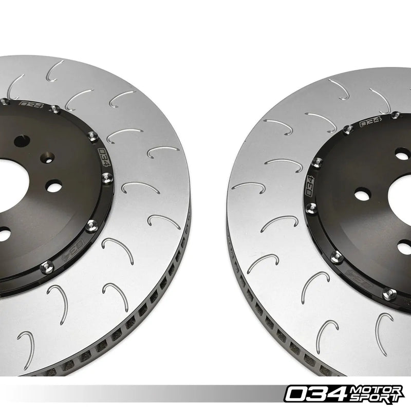 034Motorsport 2-Piece Floating Front Brake Rotor Upgrade Kit for 8Y Audi RS3