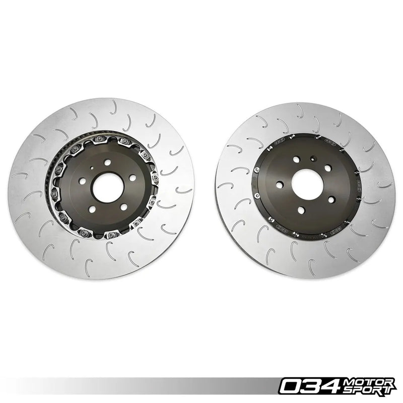 034Motorsport 2-Piece Floating Front Brake Rotor Upgrade Kit for 8Y Audi RS3
