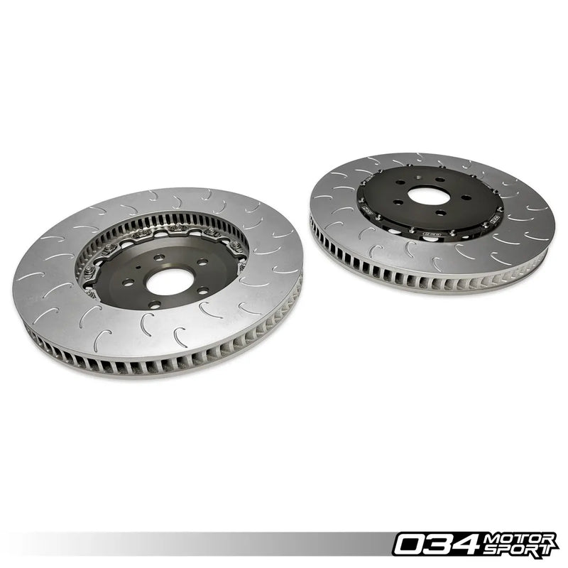 034Motorsport 2-Piece Floating Front Brake Rotor Upgrade Kit for 8Y Audi RS3
