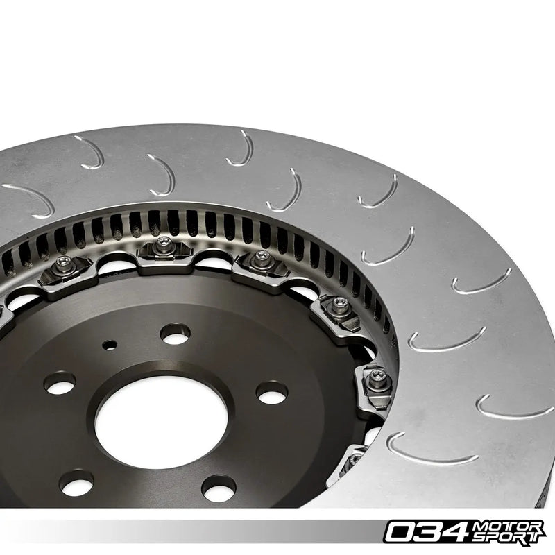 034Motorsport 2-Piece Floating Front Brake Rotor Upgrade Kit for 8Y Audi RS3