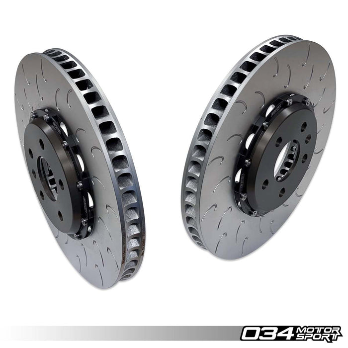 034MOTORSPORT 2-PIECE FLOATING FRONT BRAKE ROTOR UPGRADE KIT FOR AUDI B9/B9.5 S4/S5/SQ5