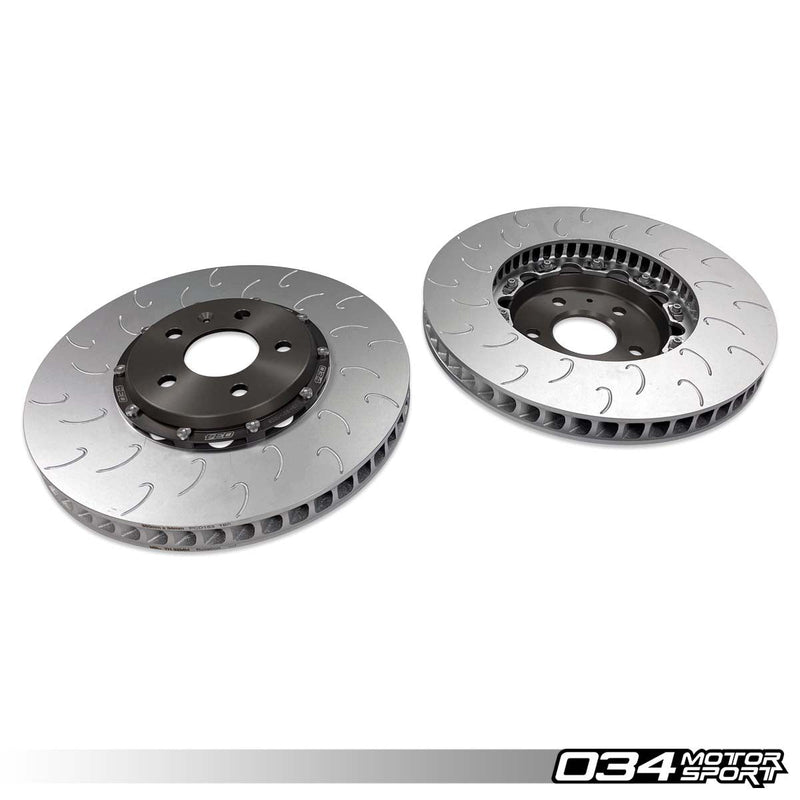 034MOTORSPORT 2-PIECE FLOATING FRONT BRAKE ROTOR UPGRADE KIT FOR AUDI B9/B9.5 S4/S5/SQ5