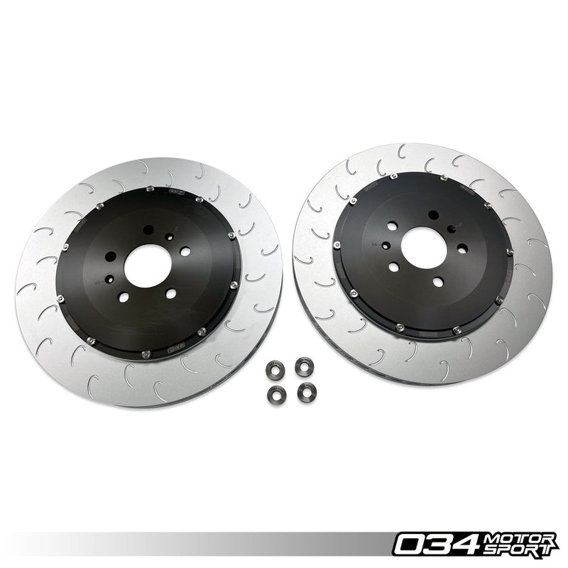 034MOTORSPORT 2-PIECE 390MM FLOATING FRONT BRAKE ROTOR UPGRADE KIT - AUDI R8 GEN 1/1.5