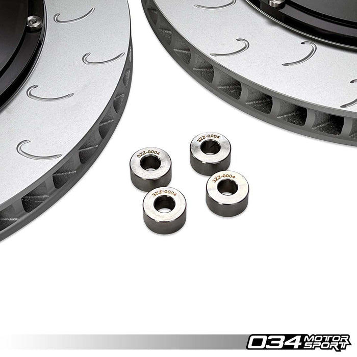 034MOTORSPORT 2-PIECE 390MM FLOATING FRONT BRAKE ROTOR UPGRADE KIT - AUDI R8 GEN 1/1.5