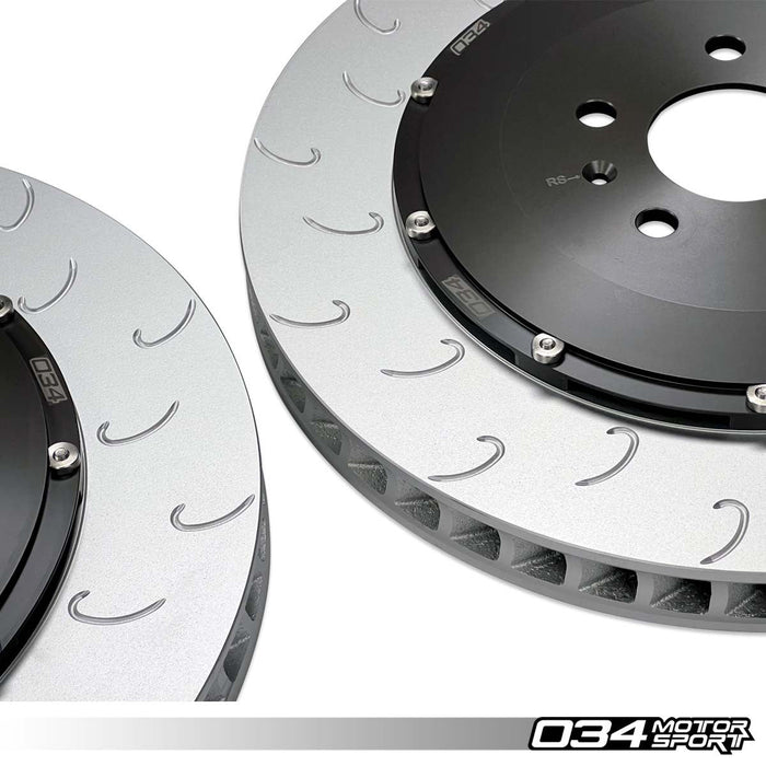 034MOTORSPORT 2-PIECE 390MM FLOATING FRONT BRAKE ROTOR UPGRADE KIT - AUDI R8 GEN 1/1.5