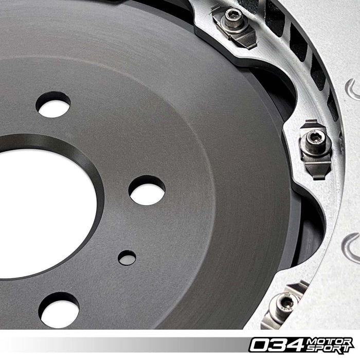 034MOTORSPORT 2-PIECE 390MM FLOATING FRONT BRAKE ROTOR UPGRADE KIT - AUDI R8 GEN 1/1.5