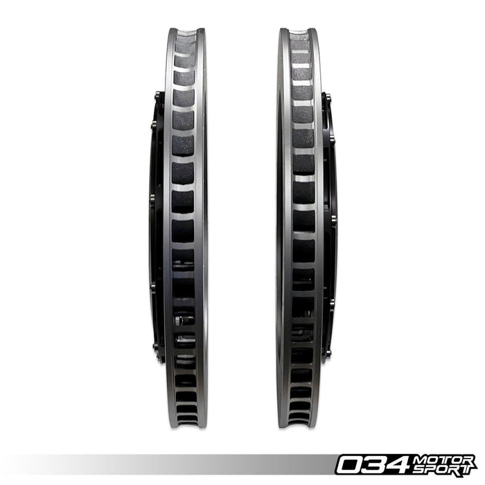 034MOTORSPORT 2-PIECE 390MM FLOATING FRONT BRAKE ROTOR UPGRADE KIT - AUDI R8 GEN 1/1.5