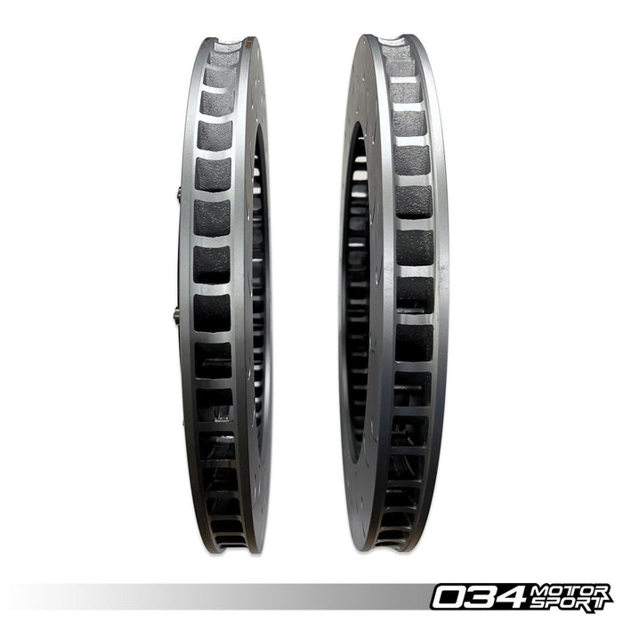 034MOTORSPORT 2-PIECE 390MM FLOATING FRONT BRAKE ROTOR UPGRADE KIT - AUDI R8 GEN 1/1.5