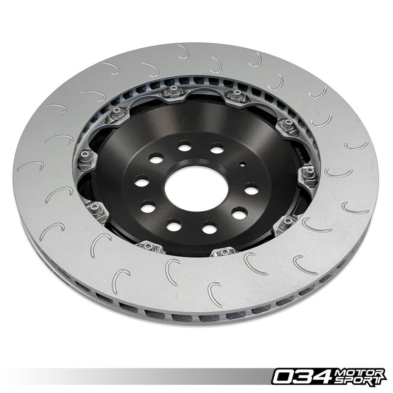034MOTORSPORT 2-PIECE FLOATING REAR BRAKE ROTOR 350MM UPGRADE FOR MQB VW, AUDI