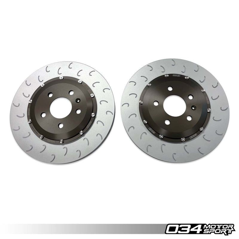 034MOTORSPORT 2-Piece Floating Rear Brake Rotor Upgrade Kit for Audi B8/B8.5 S4/S5 & Q5/SQ5