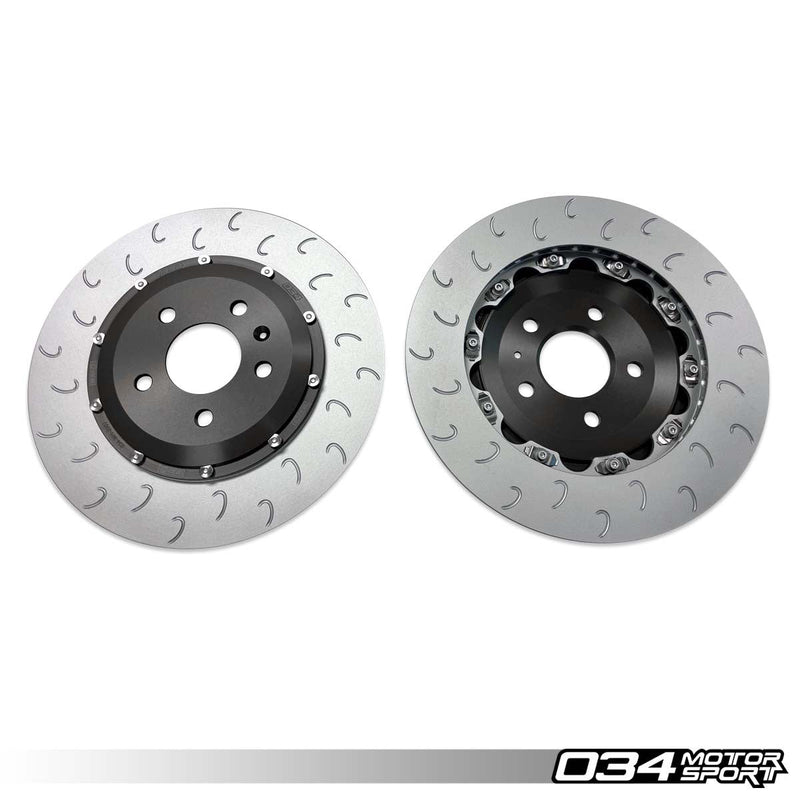 034MOTORSPORT 2-Piece Floating Rear Brake Rotor Upgrade Kit for Audi B8/B8.5 S4/S5 & Q5/SQ5