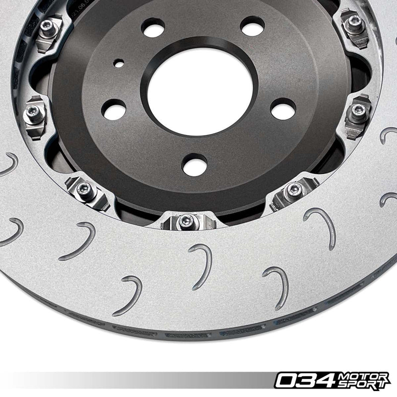 034MOTORSPORT 2-Piece Floating Rear Brake Rotor Upgrade Kit for Audi B8/B8.5 S4/S5 & Q5/SQ5