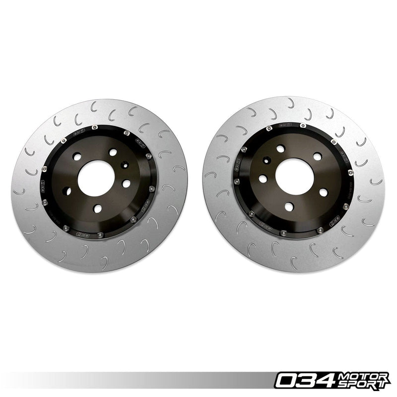034MOTORSPORT 2-PIECE FLOATING REAR BRAKE ROTOR UPGRADE KIT FOR AUDI B9/B9.5 RS4/RS5