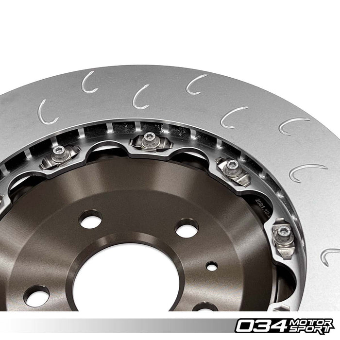 034MOTORSPORT 2-PIECE FLOATING REAR BRAKE ROTOR UPGRADE KIT FOR AUDI B9/B9.5 RS4/RS5