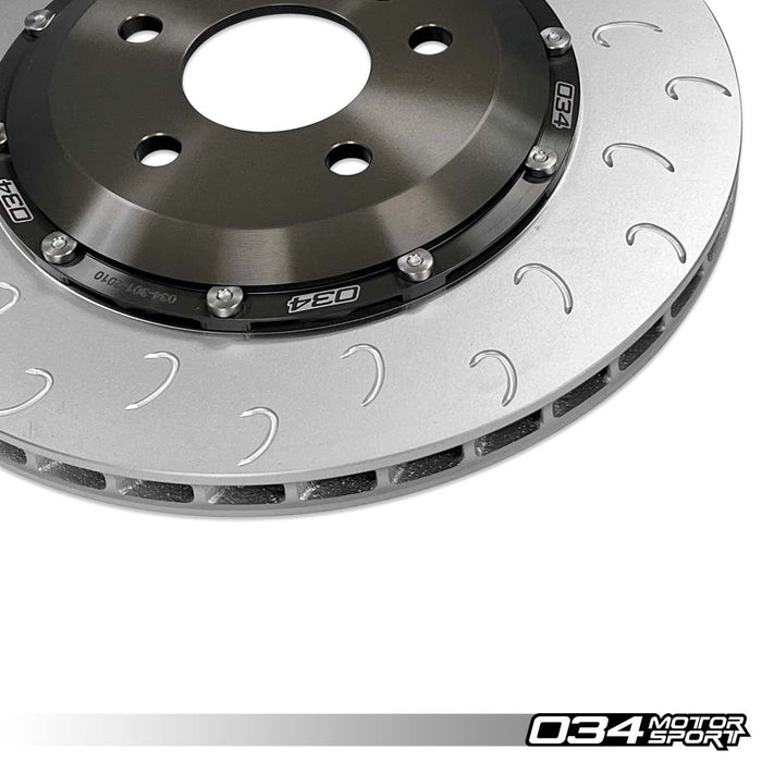 034MOTORSPORT 2-PIECE FLOATING REAR BRAKE ROTOR UPGRADE KIT FOR AUDI B9/B9.5 RS4/RS5