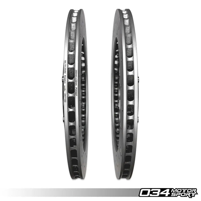 034Motorsport 2-Piece Floating Rear Brake Rotor Upgrade Kit for Audi C7 S6/S7