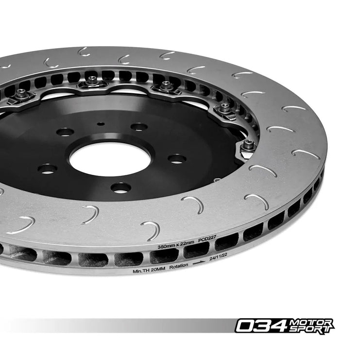 034Motorsport 2-Piece Floating Rear Brake Rotor Upgrade Kit for Audi C7 S6/S7