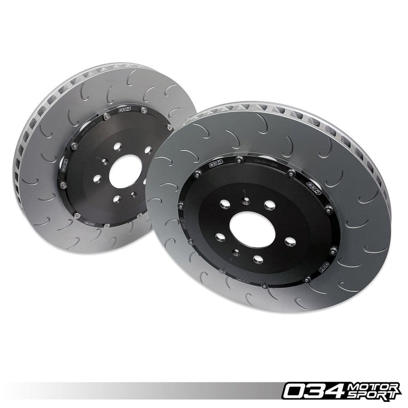 034MOTORSPORT 2-PIECE FLOATING REAR BRAKE ROTOR UPGRADE KIT, GEN 1, GEN 1.5 R8