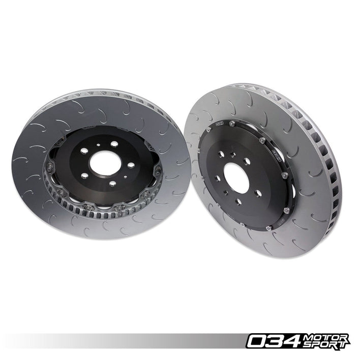 034MOTORSPORT 2-PIECE FLOATING REAR BRAKE ROTOR UPGRADE KIT, GEN 1, GEN 1.5 R8