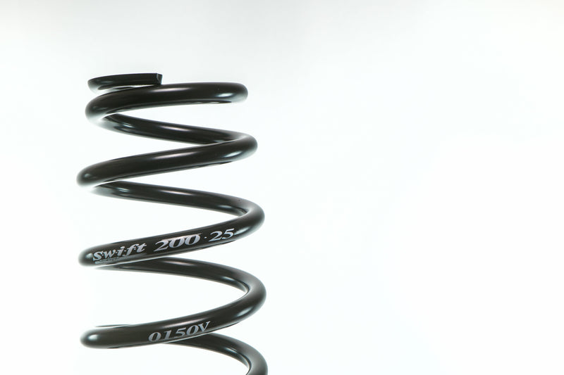 Coil Spring - Conventional - 2.5 in ID - 20 in Length - 150 lb/in Spring Rate - Progressive - Steel - Black Powder Coat - Each