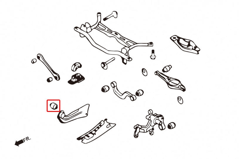 Rear Trailing Arm Bushings (Pillow Ball) for MK5/6/7 VW | Audi A3 MK2 8P | S3 RS3 MK2 | TT MK2 8J